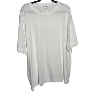 Filippa K Men's White Basic T-Shirt 100% Organic Cotton Size XXL Staple Neutral